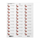 joli étiquette de adresse botanique fleuri (Feuille entière)