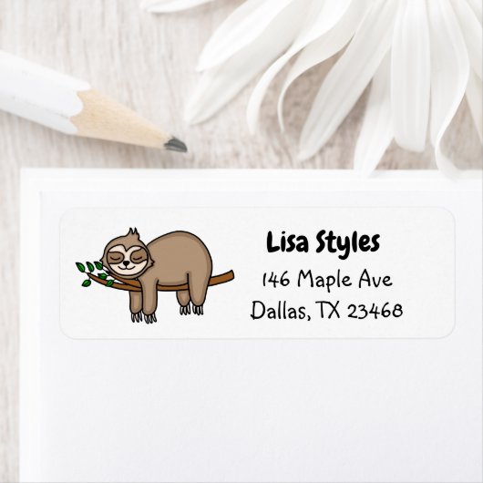 Joli Étiquette de fentes à main (En situation)