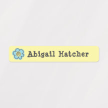 Joli Étiquette de vêtements pour enfants Fleur