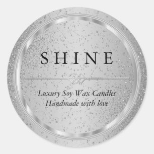 Joli Étiquettes d'argent et de Parties scintillant