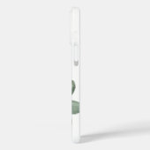 joli étui de téléphone bleu et vert (Verso / Gauche)