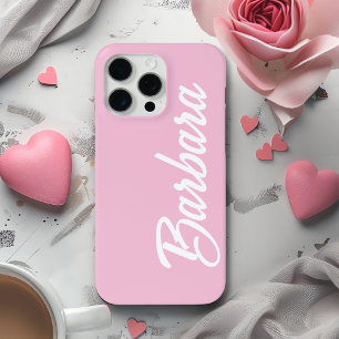 Joli Étui de Téléphone Rose Pâle Personnalisé avec