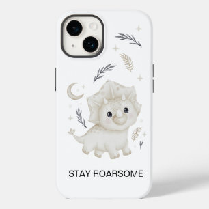 Joli étui pour iPhone personnalisé avec dinosaure