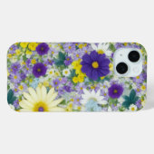 Joli étui téléphonique Fleurs de Cottage (Verso (horizontal))