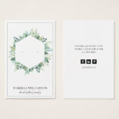 Joli Eucalyptus Vert Élevant Cartes d'affichage (Devant & derrière)