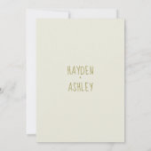 Joli Faire-part de mariage d'aquarelle florale (Dos)