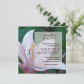 Joli Faire-part de mariage Lilly (Debout devant)