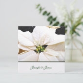 Joli Faire-part de mariage Poinsettia (Debout devant)