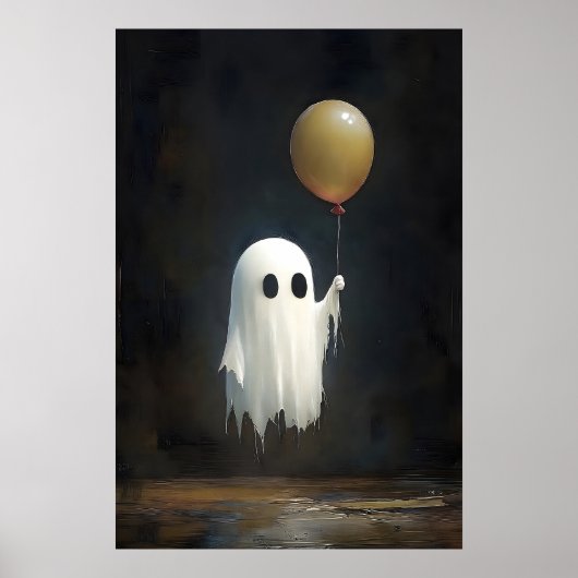 Joli fantôme avec impression de ballon, Halloween  (Devant)