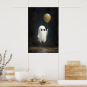 Joli fantôme avec impression de ballon, Halloween  (Cuisine)