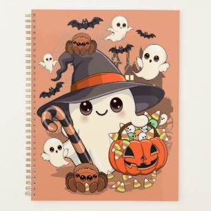 Joli fantôme de Halloween de style Kawaii