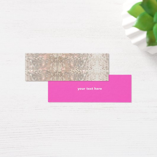 Joli Faux Séquences Argent Rose Insertion (Bureau)