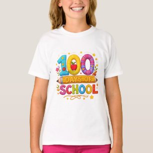 Joli fil 100 jours d'école T-Shirt pour filles et