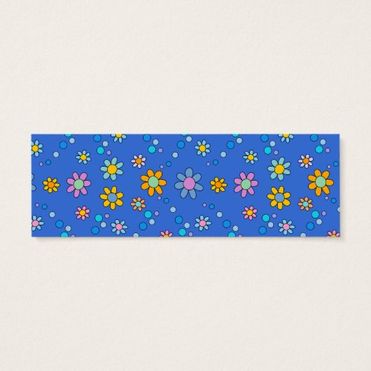 Joli fleurs colorées design Signet (Dos)