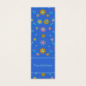 Joli fleurs colorées design Signet (Devant)