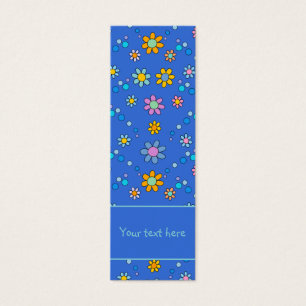 Joli fleurs colorées design Signet