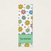 Joli fleurs colorées design Signet (Devant)