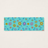 Joli fleurs colorées design Signet (Dos)