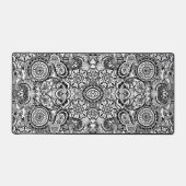 Joli floral paisley noir blanc (Recto)