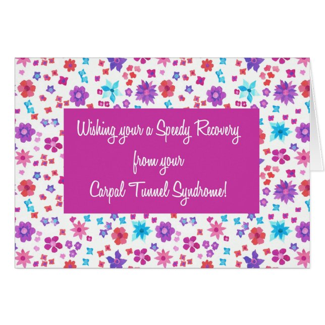 Joli Floral Se Bien Gall Carpal Tunnel Syndrome (Devant horizontal)