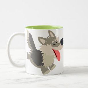 Joli Frolicsome caricature Wolf Mug