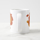Joli Gamboling Cartoon Lion Jumbo Mug (Dos)