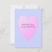 Joli gâteau d'anniversaire avec carte aux bougies (Dos)