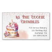 Joli gâteau et Faux Parties scintillant Carte de v (devant)