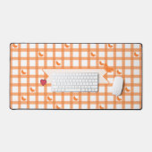 Joli Gingham Orange (Clavier et souris)