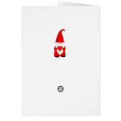 Joli gnome de Noël avec cœur (Dos)