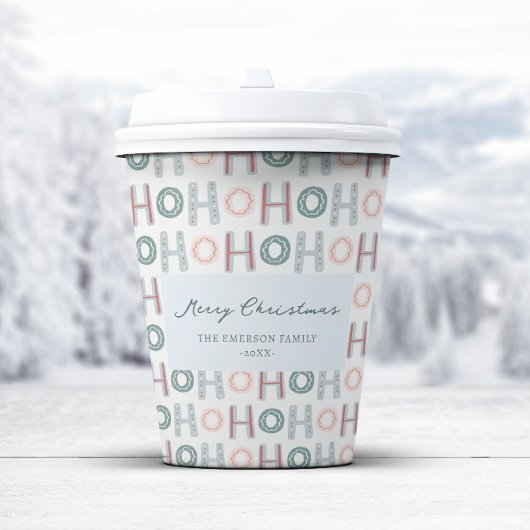 Joli gobelet en papier de Noël