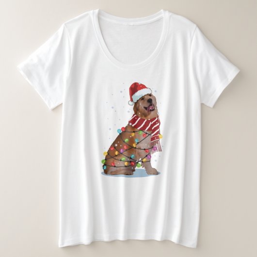 Joli Golden Retriever Chien Funny Noël cadeau de v (Design devant)