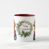 Joli Golden Retriever Chien noël Mug (Centre)