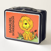 Joli graphique Lion enfants nommé lunchbox (Devant)