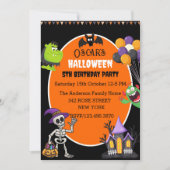 Joli Halloween Anniversaire Invitation (Devant)