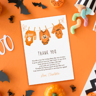 Joli Halloween floral merci baby shower