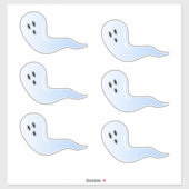 Joli Halloween Iridescente Ghost Set de 6 Stickers (Feuille)