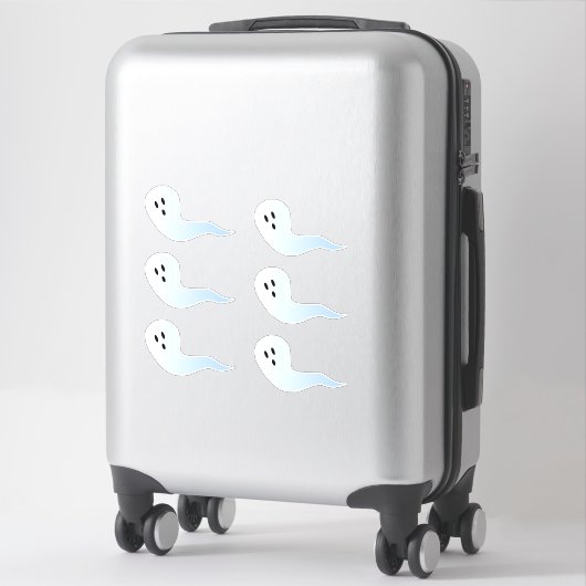 Joli Halloween Iridescente Ghost Set de 6 Stickers (Sur valise)