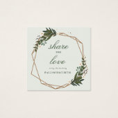 joli hashtag mariage géométrique (Devant)