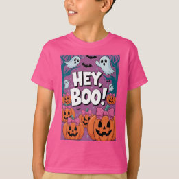 Joli Hey Boo Drôle Fantôme Halloween T-Shirt
