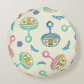 Joli hochet rond en forme de coussin pour bébé (Dos)