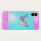Joli Holographe Butterfly iPhone X Coque (Dos (Horizontal))