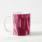 Joli Hot rose en soie Rouffles Motif Mug moderne (Gauche)