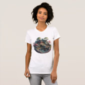 Joli Imaginaire chinois 3D Paysage mini T-shirt Sl (Devant entier)