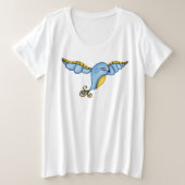 Joli Imaginaire volant Bleu et Jaune Bird (Design devant)