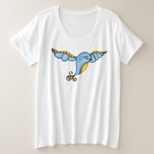 Joli Imaginaire volant Bleu et Jaune Bird (Design devant)