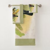 joli imprimé d'oiseaux (En situation)