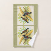 joli imprimé d'oiseaux (Serviette à main)