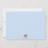 Joli invitation de fête d'anniversaire de la fille (Dos)