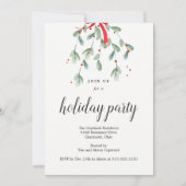 Joli Invitation de Noël à Mistletoe (Devant)